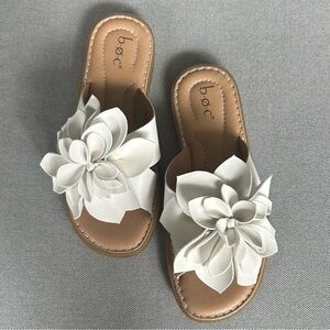 b.o.c. Sandals with Ivory Floral Accent
